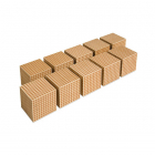 10 houten kubussen