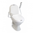Hi-Loo Raised Toilet Seat with Arm Rests - fixed model - 6 cm