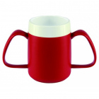 Ergo mug with drink trick