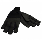 Leather winter gloves - M