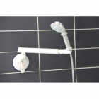 Shower Head Positioner with Swivel Arm