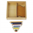 Box with Colored Bead Stair and Ten Rods