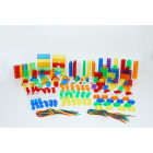 Gekleurde doorzichtige vormen - Set van 634 - Rijgen - Blokken