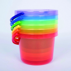 Translucent Colour Bucket Set - Pk6