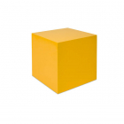Gele kubus 27 x 27 x 27 cm