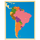 Inlegkaart Zuid-Amerika