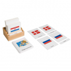 Kistje met de vlaggen van Europa