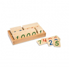 Kleine houten getalkaarten, 1-9000