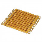 Square Golden Material - Plastic