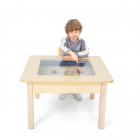 Presentation Tray Table with a transparent tabletop