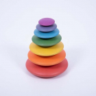 Smooth Wood Discs - Colored - Set of 7