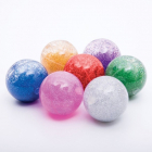 Regenboog glitterballen - Set van 7