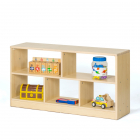 Room Divider Shelf with 5 Compartments