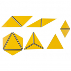 Set gele driehoeken