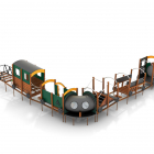 Railroad, 12 pieces - with crawl tunnel