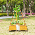 Mobile Flowerbeds with Triangular Trellis - Set of 2