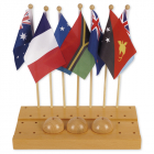 Vlaggenstandaard met de vlaggen van landen - Oceanië