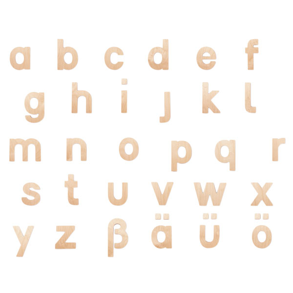 toonhoogte galerij Ontdekking Grote houten letters - Schrijfletters – Senso-Care