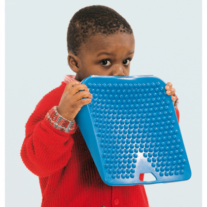 Gymnic Movin' Sit Jr. Inflatable Seat Cushion, Blue, 10 LX 10 W in - 8909