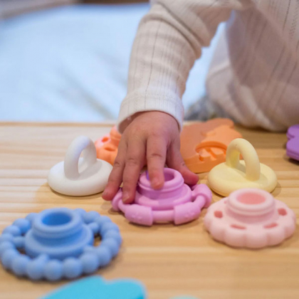 park Megalopolis accessoires Jellystone Stapelaar - Bijtringen - Kauwspeelgoed voor baby's – Senso-Care