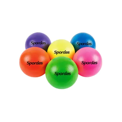 Set of 6 Neon-Colored Foam Balls