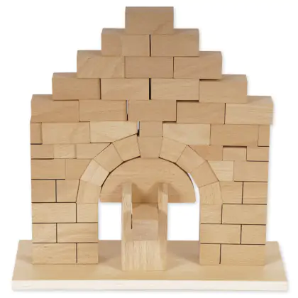 20 Pieces Roman Arch Collection with Tray Wooden order Toys