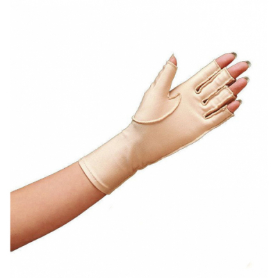 Edema glove open finger over the wrist length