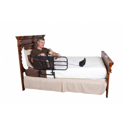 Adjustable Bed Rail with Pouch