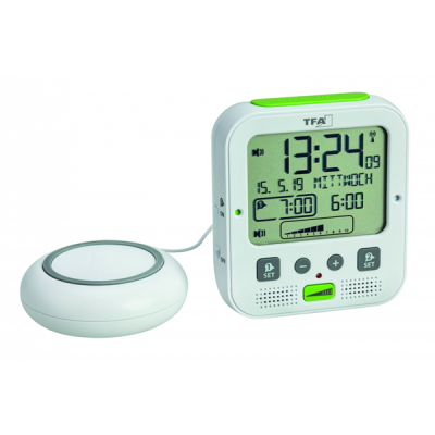 Radio-Controlled Alarm Clock with Vibration Alarm