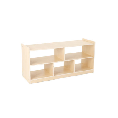 Room Divider with 3 Shelves and 5 Compartments