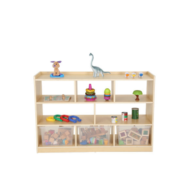 Room Divider with 4 Shelves and 8 Compartments