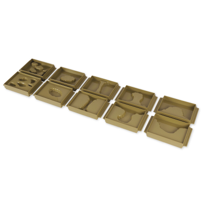 Land and Water Forms Tray Set of 10