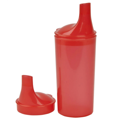 Drinking Cup Set with Long Spout Lids - Power of Red