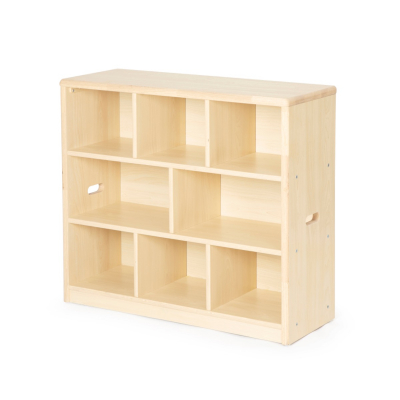 Wooden Cabinet with 8 Compartments