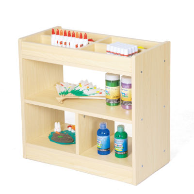 Wooden Material Shelf with Compartments