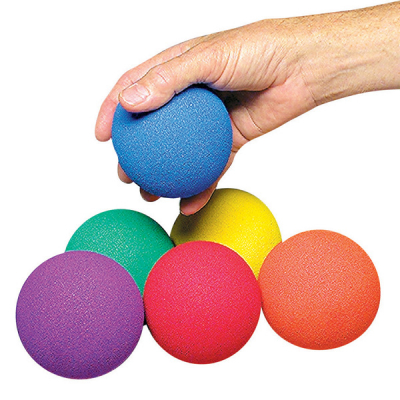 Set of 6 Neon-Colored Foam Balls
