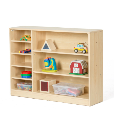 Cabinet with 5 compartments, 3 shelves and back panel - 8 compartments