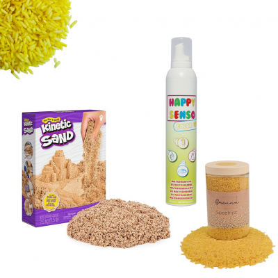 Kinetic Crackle & Grains - Yellow - Sensopathic Activity Set