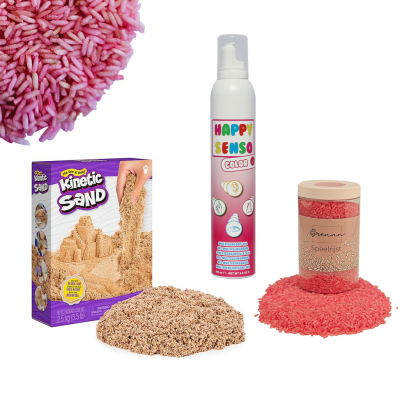 Kinetic Crackle & Grains - Pink - Sensopathic Activity Set