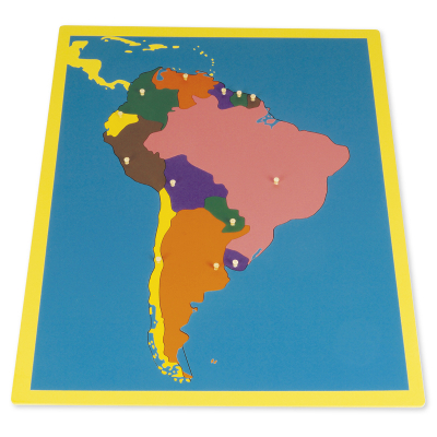 Puzzelkaart - Zuid-Amerika