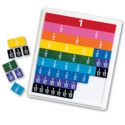 Rainbow Fraction - tile with tray
