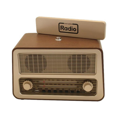 Retro Radio with Single Control Button