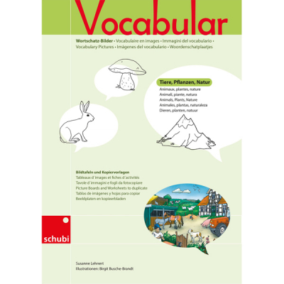 Vocabulary pictures - Animals, plants, nature - Picture boards and worksheets to duplicate
