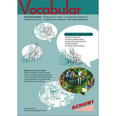 Vocabulary pictures - Family and social environment - Picture boards and worksheets to duplicate