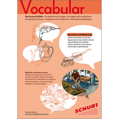 Vocabulary pictures - Household utensils and tools - Picture boards and worksheets to duplicate