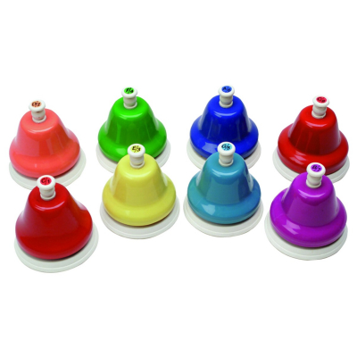 Sensory Kidsplay Deskbell Set, 8 Colourful Bells