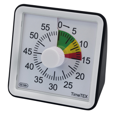 TimeTEX "silent" compact timer with traffic light clock face